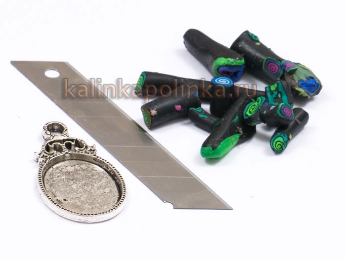 Использование обрезков из полимерной глины