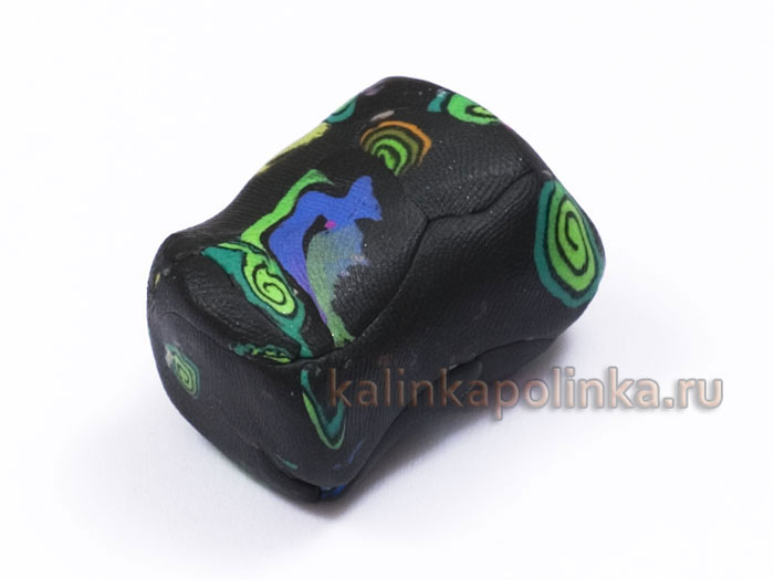 сминаем обрезки от работ из полимерной глины