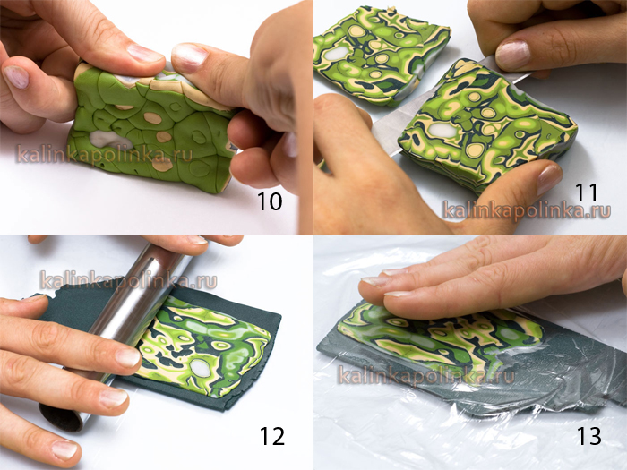 мокуме гане из полимерной глины