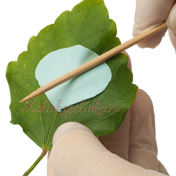 текстура на лепестках из полимерной глины