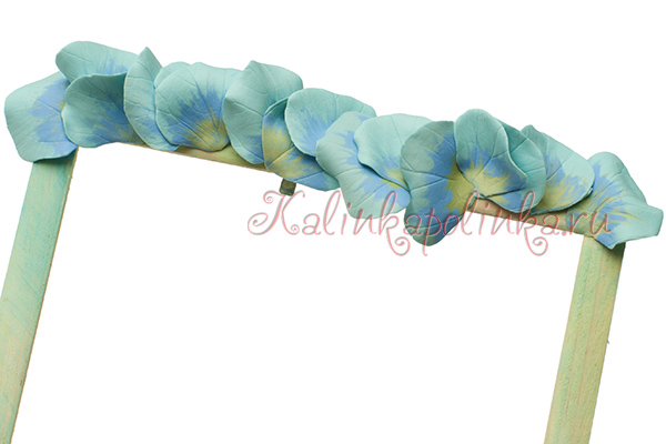 декорирование рамки для фото полимерной глиной 