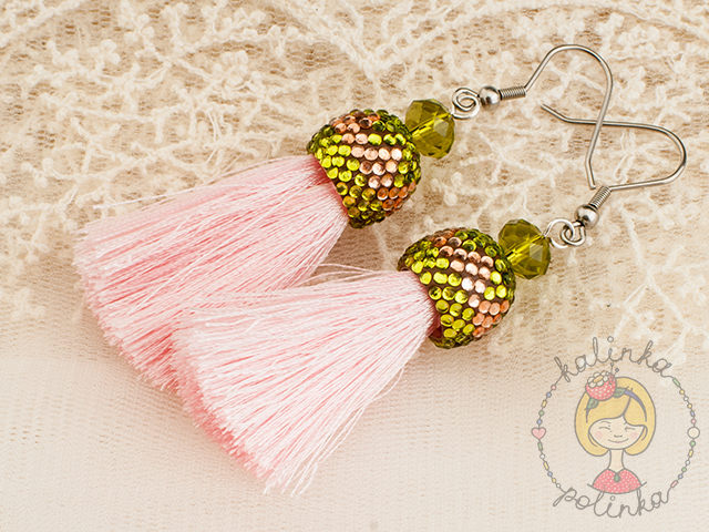 серьги кисти