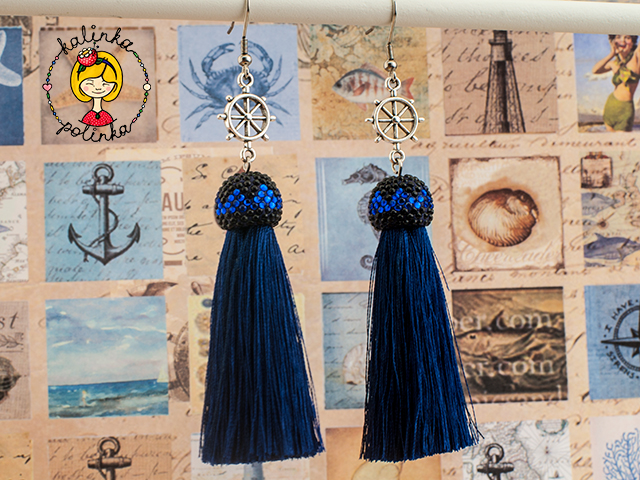 серьги кисточки своими руками мастер-класс