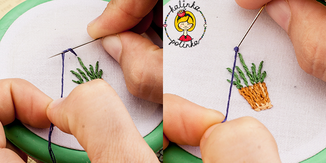 французский узелок, швы для вышивки