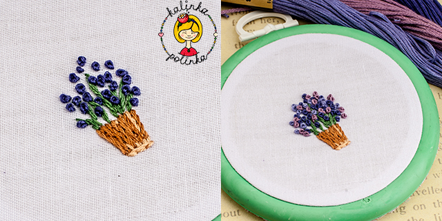 французский узелок цветы лаванды