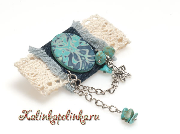 кружевная брошка мастер-класс. калинкаполинка.