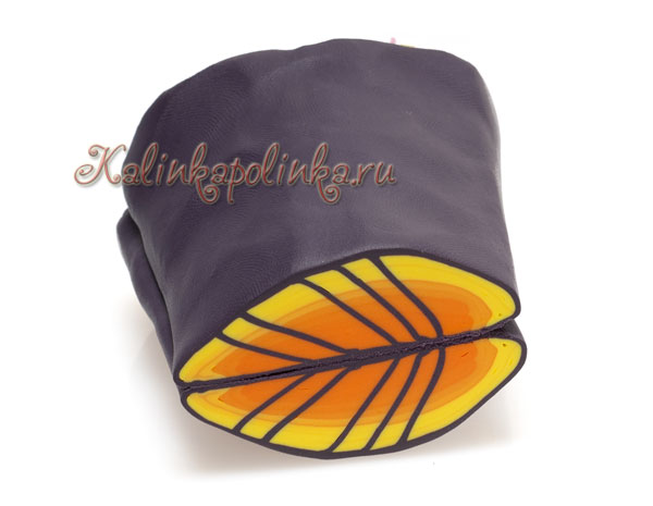 листик из полимерной глины мастер-класс Калинкаполинка