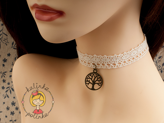 Чокер из кружева как сделать?