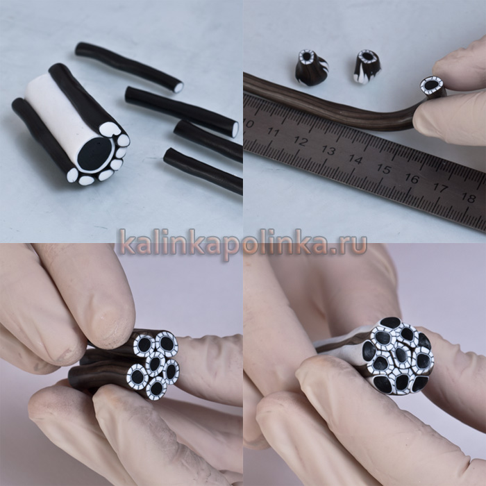 ужать колбаску из полимерной глины