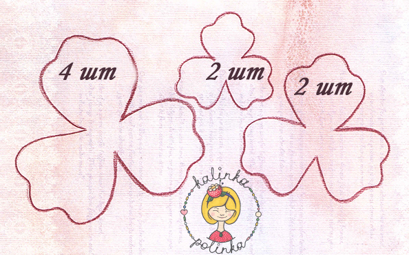 шаблон для вырезания цветов