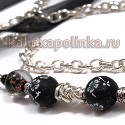 сборка бус на ювелирный тросик