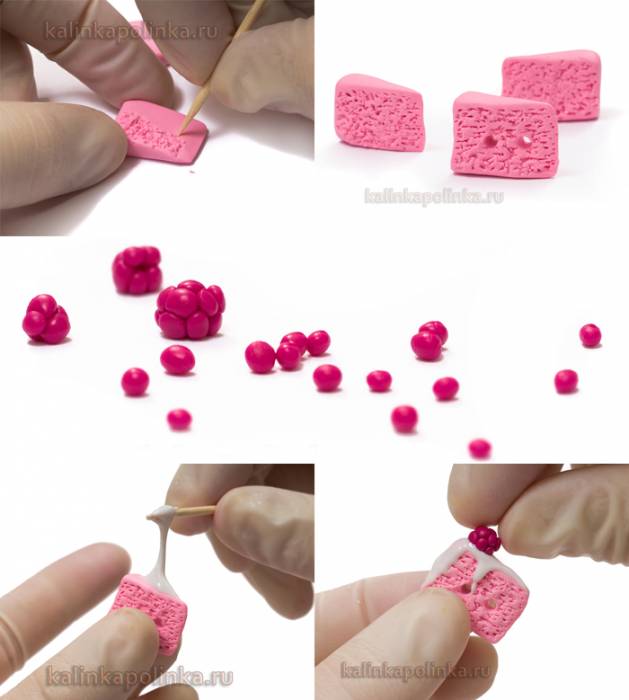 пуговицы-тортики из полимерной глины