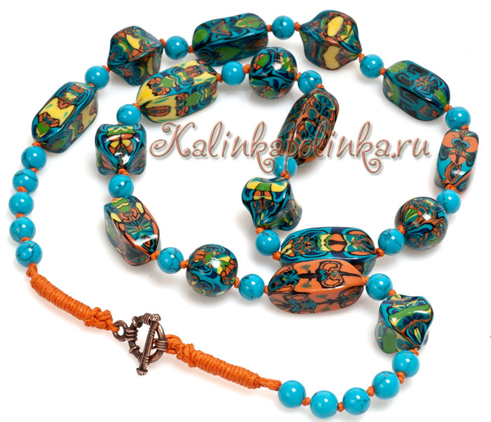 застежка на вощеном шнуре