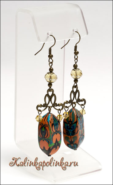 серьги с коннекторами