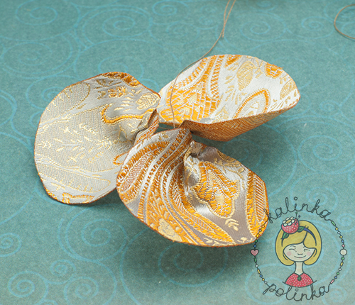 лепестки из ткани для цветов из органзы