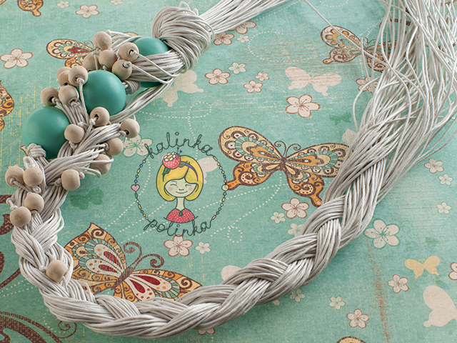 Бусы из вощеного шнура мастер-класс.