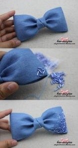  Заколка с пайетками.